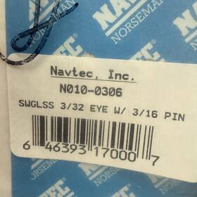 Norseman N010-0306 Gibb Navtec Swageless Fitting Eye 3/32 Inch Wire 3/16 Pin