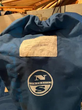 1358504-01 North Sails Roller Furling Genoa For Beneteau 36.7 Panel Cut Good Condition
