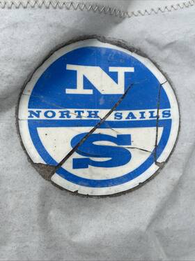 North Sails 16544 Main Sail Needs Repair - Foot 13 Luff 39 7 Inch Leech 42 5