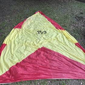 North Sails Jet-14 Vintage Asymmetrical Jet 14 Sailboat Sail Red And Yellow