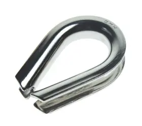 414s-10 Qmh Boat Marine Heavy Duty 316 Stainless Steel 3/8 Inch Wire Rope Thimble