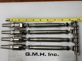 Quality Marine Hardware 312s-jq-05 Qmh 316 Stainless Steel 3/16 Cable Jaw Swageless Turnbuckle Pipe Sailboat