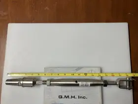 312s-jq-10 Quality Marine Hardware Qmh 316 Stainless Steel 3/8 Inch Cable Jaw Swageless Turnbuckle Pipe Sailboat