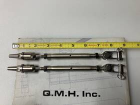 Quality Marine Hardware 312s-tq-03 Qmh 316 Stainless Steel 1/8 Inch Cable Toggle And Swageless Turnbuckle Sailboat