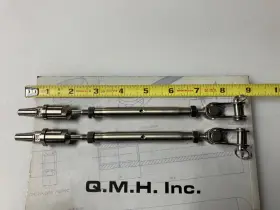 312s-tq-03 Quality Marine Hardware Qmh 316 Stainless Steel 1/8 Inch Cable Toggle And Swageless Turnbuckle Sailboat