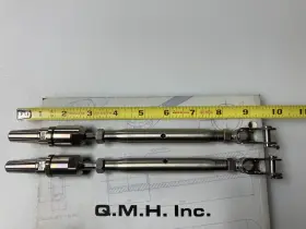 312s-tq-05 Quality Marine Hardware Qmh 316 Stainless Steel 3/16 Cable Toggle And Swageless Turnbuckle Sailboat