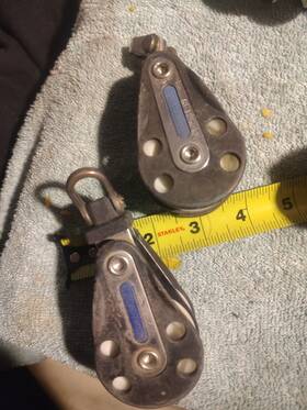Ronstan Rf1256wm Double Pulley 1.75 Inch Sheave
