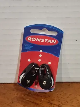 Rf13101-2 Ronstan Kite Block Black White Sheave Pair