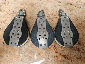 Ronstan Rf1458 3 Vintage Block Marine Sailing Hardware Single Sheave Pulley