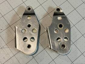 Ronstan Rf187 Pair Of Fiddle V-jam Blocks Used