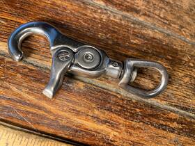 Ronstan Rf789 Rare New Old Stock Push Button Stainless Snap Shackle 4 Inch Model