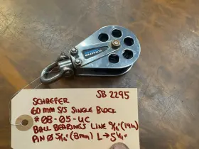 08-05-uc Schaefer 60mm S/s Single Block #08-05-uc Ball Bearings Line 9/16 14mm