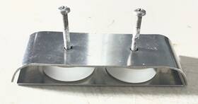 Schaefer 504-80 Double Sheave Deck Organizer 58mm 2.2 Inch Delrin Sheaves Like