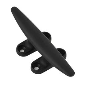 Schaefer 740507006265 70-08 Boat Sailboat Marine Four-hole Deck Black 8 Inch Aluminum Cleat