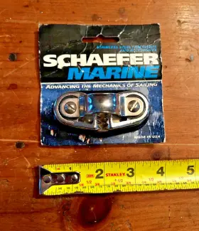 Schaefer 806213648144 Shaeffer Marine Cam Cleat 3 Inch Stainless Steel Fairlead Leading Ring