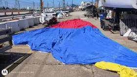 2102.94 Schurr Sails J55-3s Assymetrical Spinnaker W 55-3 Luff From Boatersft Resale Shop Of Tx 2603