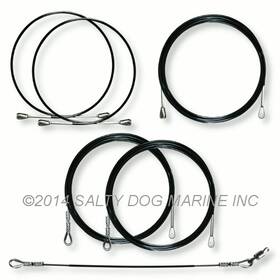 Sdm 359562 Hobie Cat Sport Cruiser Wire Rigging Set Black New - #359562