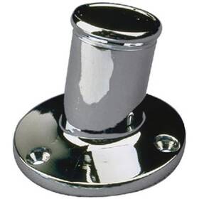 Sea Dog 492211-1 Boat Marine Chrome Plated Brass 3/4 Inch X 2 Flag Pole Socket