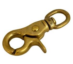 Sea Dog Line 136800-1 Boat Marine Manganese Bronze 2-9/16 Inch Swivel Eye Trigger Snap