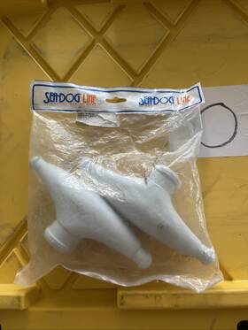 Seadog 560106-1 Whitecap Spreader Boot Large White Rubber Pair #560106-1
