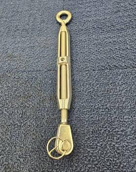 Suncor Stainless S0154-je13 316 Steel Jaw And Eye Turnbuckle 1/2 Inch