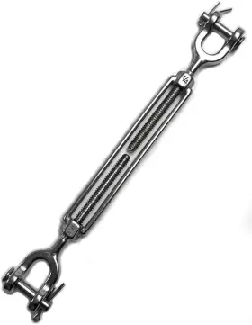 Pg-jjt-1 Thepumpgirl Pg-jjt-1/4-4-1 1/4 Inch X4 Jaw Open Body Marine Turnbuckle 316 Stainless Steel 1pack