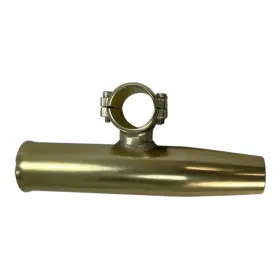 88163-1 Tigress Clam On Rod Holder 1 1/4 Inch Horizontal Mount Gold No Box