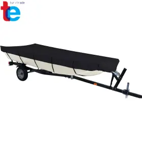Tr52342 Turitrade Jon Boat Cover Waterproof Heavy Duty Trailerable 16ft 600d