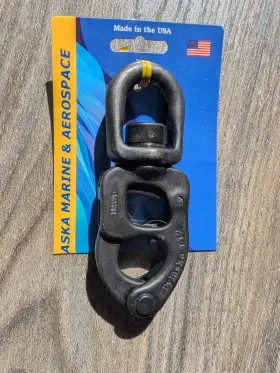 Ty1012-s-blk Tylaska Marine And Aerospace T12s Standard Bail Snap Shackle With Black Oxide Finish
