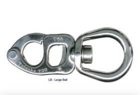 Tylaska Marine And Aerospace Ty1020-l T20 Snap Shackle With Large Bail Stainless Steel