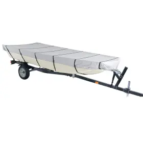 Ea967012su Wflnhb Grey 210d For Jon Boat Cover 12ft 14ft 16ft 18ft L Beam Width Up To 75inch