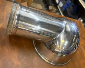 1360sk-w63625 White Water Marine S/s Stamped Cowl Vent Two Hole 1360sk-w/63625 8 Inch Dia