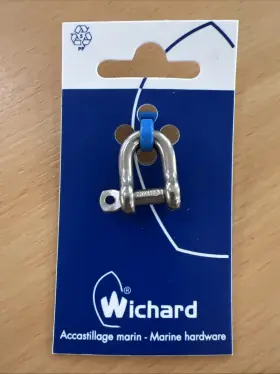 Wichard 768536014013 5/32 Inch Captive D Shackle #1401 Stainless Steel Marine Hardware Wichard 768536014013 5/32 Inch Captive D Shackle #1401 Stainless Steel Marine Hardware