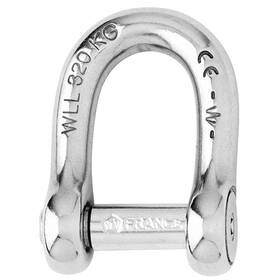 Wichard Marine 01303 Self-locking Allen Head Pin D Shackle - 6mm Diameter 1/4 Inch