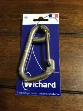 Wichard Marine 02326 Asymmetric Carbine Hook - Length 100mm 13/32 Inch Upc 768536023268