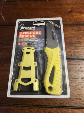 10192 Wichard Marine Offshore Rescue Knife Fixed Blade Fluorescent