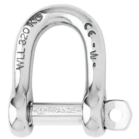 1206 Wichard Marine Self-locking D Shackle - 12mm Diameter 15/32 Inch 1206 Wichard Marine Self-locking D Shackle - 12mm Diameter 15/32 Inch
