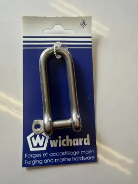 358779001 Wichard Marine 1414-w Captive Pin Long D Shackle - Diameter 8mm 5/16 Inch 1414w Upc