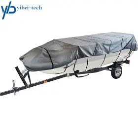 Yi147161t Yibei-tech 14ft 70inch Jon Boat Cover Water Proof Trailerable For Grey 210d