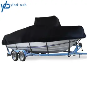 Yi183344t Yibei-tech 17-19ft Black 420d Center Console T-top Boat Cover Storage Waterproof