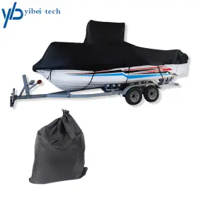 Yi183351t Yibei-tech 420d Heavy Duty Center Console T-top Boat Cover Storage Waterproof 20-22ft