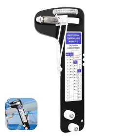 Msh2738 Zhdzkj Pt-2 Sailboat Rigging Tension Gauge Hands-free Cable Force Meter 2000 Lbs