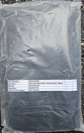 Zim C420-s2-bk C420/fj New Spinnaker Sailing-zim Blk With Red/blue Seams