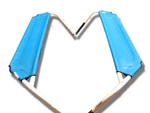 Hobie Slip On Trampolines Set- Textilene 90 Lake Blue Mesh H17 Wings New. Price: $259.46.