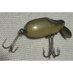 Vintage Heddon Tadpolly Spook Fishing Lure Yellow Shore Minnow Black Head NB046. Price: $39.99.