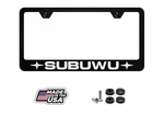 Subuwu Laser Engraved License Plate Frame Black Metal Street Racing Performance New. Price: $19.95.