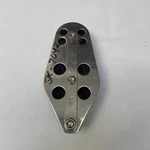 Old Style Schaefer Stand Up Mainsheet Fiddle Block W/ Becket Pn 7042 5/8 Line Used. Price: $25.00.
