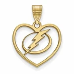 Ss Gp Nhl Tampa Bay Lightning Heart Pendant New. Price: $62.69.