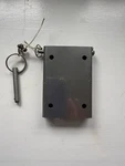 Dwyer Stainless Steel Hinged Mast Plates With Cotter & Clevis Pins Used. Price: $60.00.