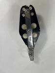 Schaefer Fiddle Block Aluminum Cheeks, Swivel Shackle, AND7/16" Sheave Dia Used. Price: $24.95.